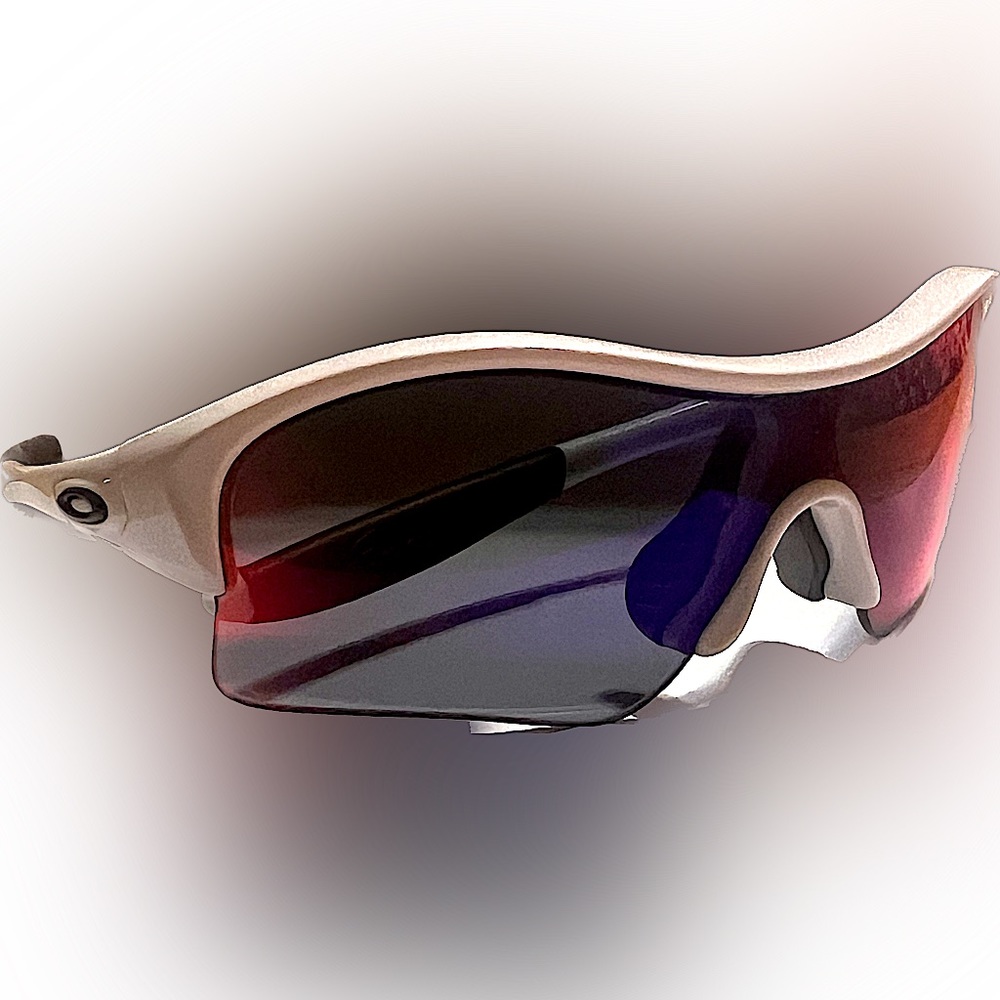 Oakley White Pearl Endure / enduring cycling running Sunglasses 5 extra lenses!